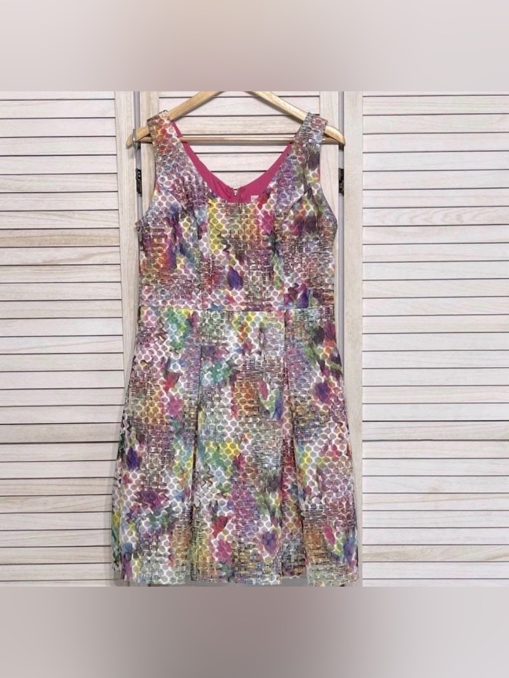New York & Company Honeycomb Cocktail Dress Size 12P PRICE FIRM